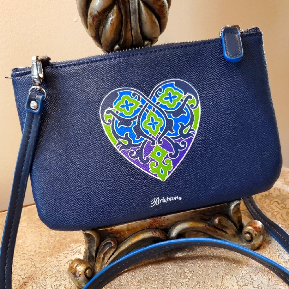 Brighton Summer Heart mini crossbody purse
